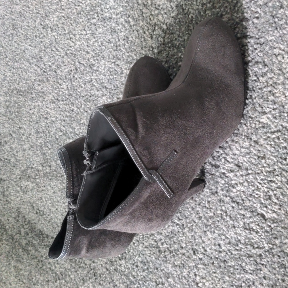 Grey booties